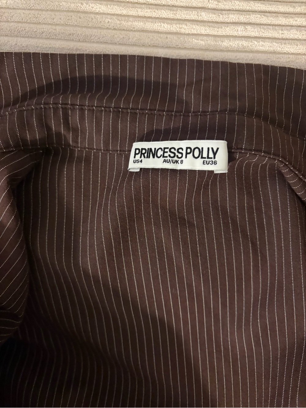 Princess Polly Anni Pinstripe Button Up Shirt